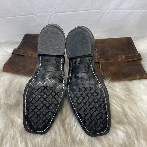 Frye Whisper Vintage 90's Distressed Harness Style Boots Sz 8.5 - Picture 7 of 9